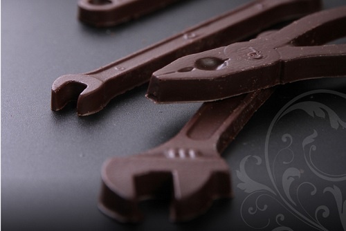 精巧な工具チョコレート