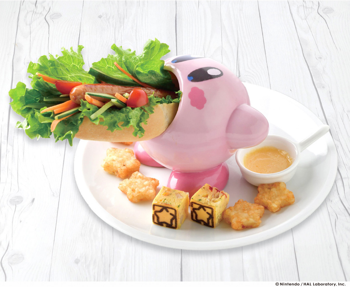カービィがホットドッグを吸い込む Kirby Cafe カービィカフェ 第2弾メニュー登場 カップは購入可能 オタ女