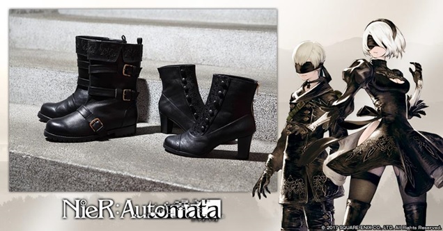 『NieR:Automata』2B・9Sイメージのブーツが登場！　メンズサイズも展開