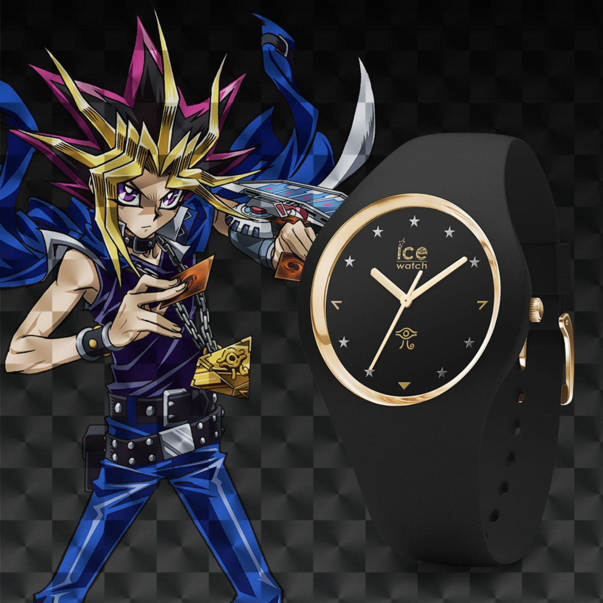 海馬コーポレーションで販売してそう 遊 戯 王 Ice Watch 海馬瀬人 闇遊戯モデルのスタイリッシュな腕時計 オタ女